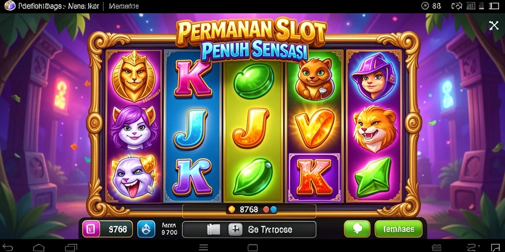 Tampilan gameplay Slot yang menarik dan penuh warna.