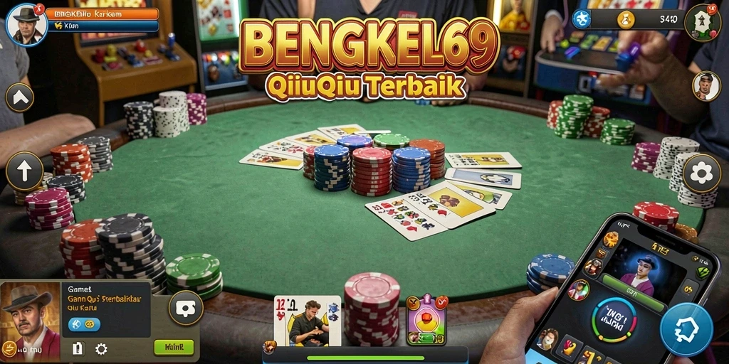 Screenshot permainan QiuQiu dengan tampilan menarik.