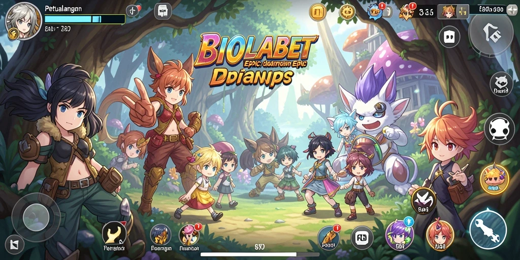 Tangkapan layar gameplay BIOLABET menampilkan aksi karakter Anime yang dinamis.