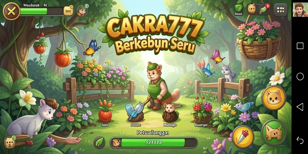 Tampilan pertanian yang cerah dan interaktif di CAKRA777.