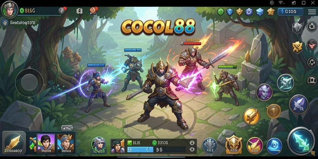 Gameplay COCOL88 yang menarik dengan grafis menawan.