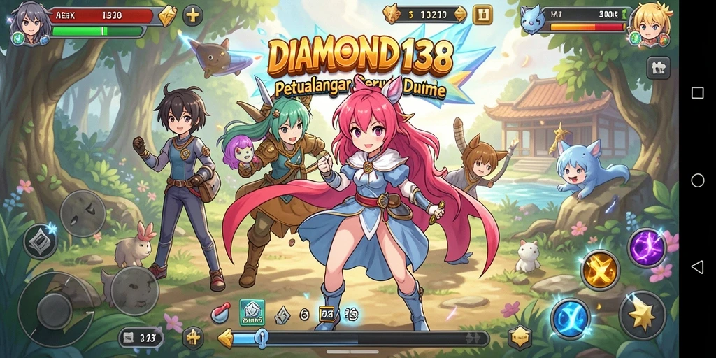 Gameplay seru dengan karakter anime favorit.
