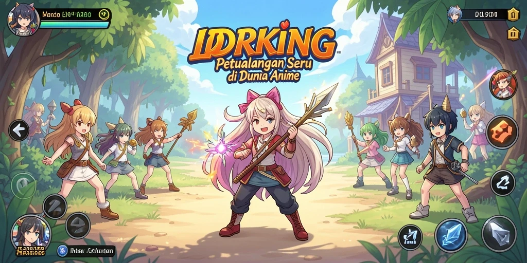 Screenshot IDRKING menunjukkan karakter Anime dalam pertempuran yang epik.