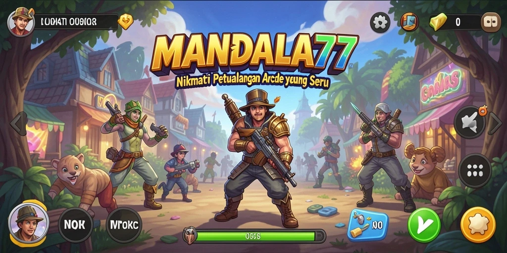 Tangkapan layar MANDALA77 menampilkan aksi gameplay Arcade yang mendebarkan.