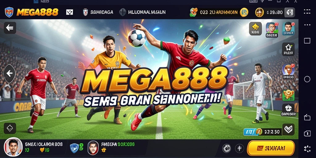 Gameplay MEGA888 yang menghadirkan aksi olahraga seru.