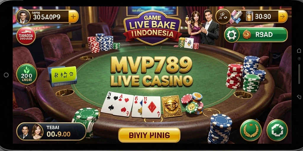 Gameplay seru dan interaktif dari aplikasi Live Casino MVP789.