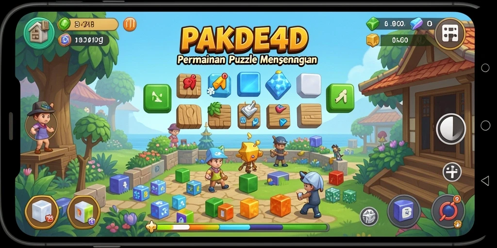 Tampilan menarik dari gameplay PAKDE4D yang penuh tantangan puzzle.
