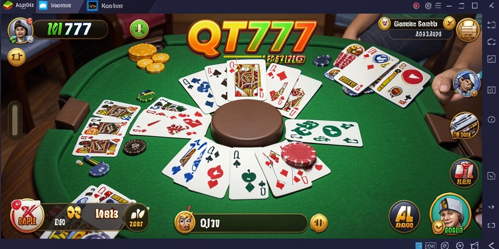 Tampilan gameplay Gaple yang menarik di QT777.