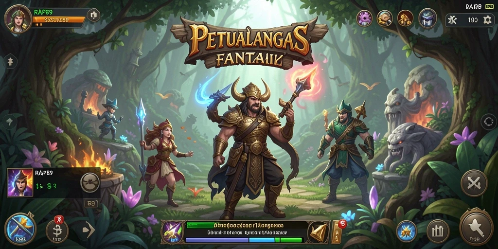 Screenshot gameplay dari RAP89 yang menunjukkan pertempuran seru.