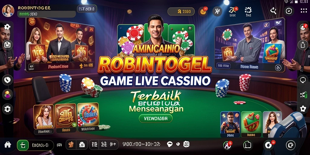 Tampilan grafis menarik dalam gameplay Live Casino ROBINTOGEL.