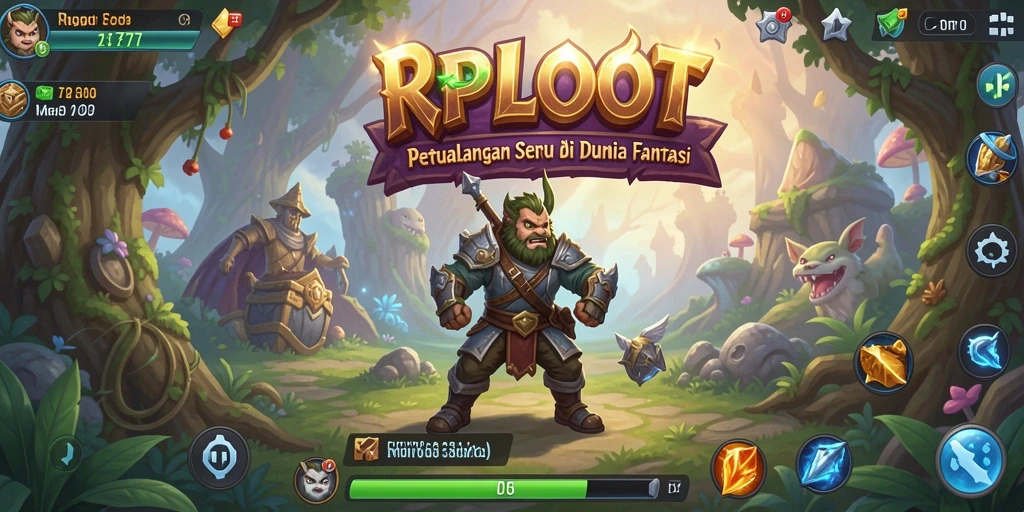 Tampilan gameplay menarik dari RPLOOT yang penuh petualangan.