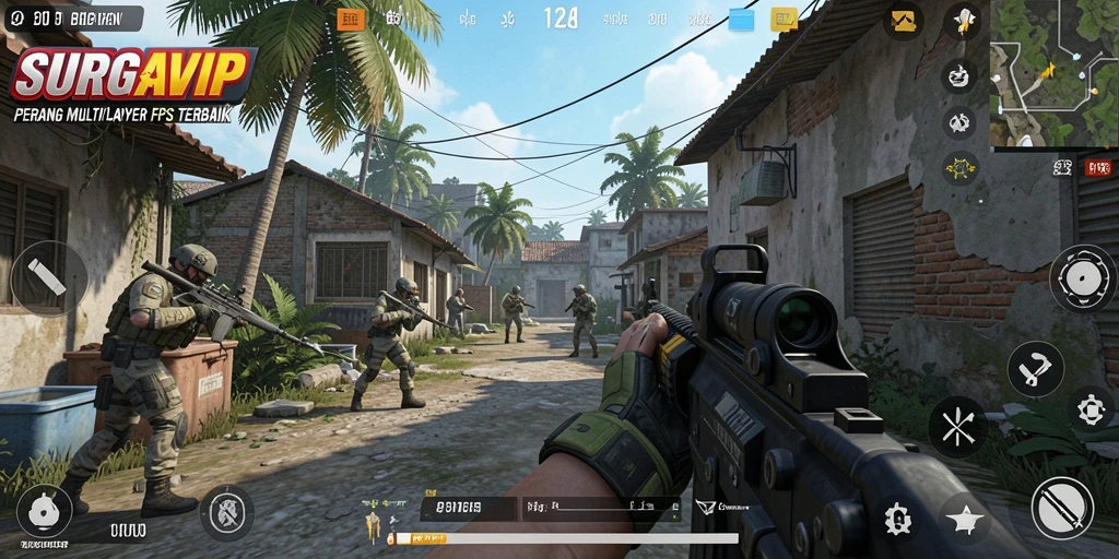 Gameplay mendebarkan dengan aksi tembak-menembak intens.